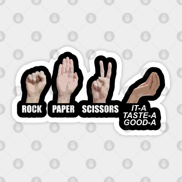 ROCK PAPER SCISSORS ITALIAN Sticker by giovanniiiii